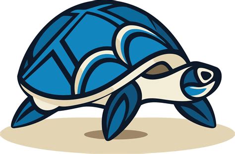 Cartoon Illustration of a Blue Turtle 49267212 Vector Art at Vecteezy