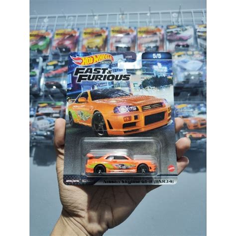 Jual Hot Wheels Premium Nissan Skyline R34 Oren Shopee Indonesia