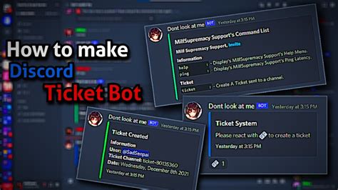 How To Make Discord Ticket Bot In Replit No Coding Require Youtube