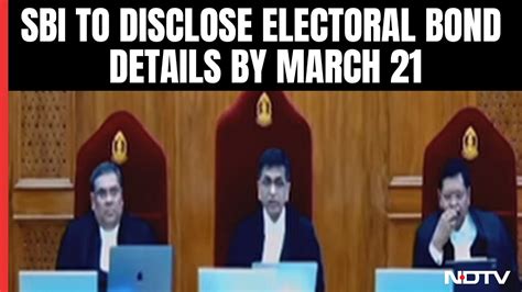 Electoral Bond Case Disclose All Electoral Bond Details By Thursday