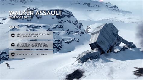 Star Wars Battlefront Walker Assault On Hoth Youtube