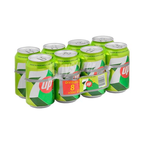 7UP Lima Limon Con Gas Lata Pack 8 X 330 Ml 2640 Ml