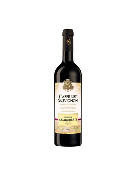 Vin Rosu Sec Cabernet Sauvignon Domeniile Samburesti 143 Alc 0