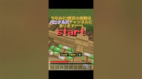 【マイクラ】落ちたら即終了アスレチック2度目の挑戦‼️マイクラ Minecraft Shorts アスレチック Youtube