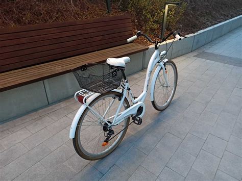 Rower miejski DAWSTAR Citybike S7B 28 cali damski Biały Jak Nowy