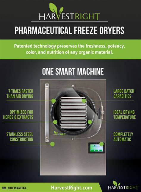 Harvest Right Pharmaceutical Medium Freeze Dryer W Cfm Pump