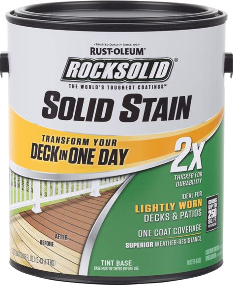 Rust Oleum Rocksolid 2x Solid Color Waterproofing Textured Coating Deck Resurfacer Grey 1 Gal