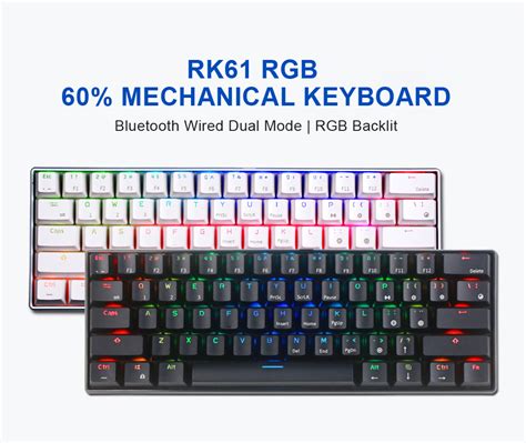 Royal Kludge Rk Keys Mechanical Gaming Keyboard Bluetooth Wired