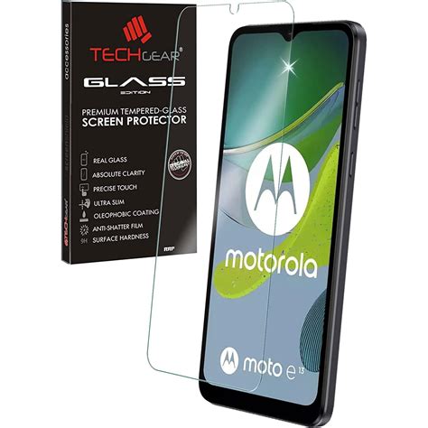 Glass For Motorola Moto E13 Tempered Glass Screen Protector Cover 25d Round Edge 9h