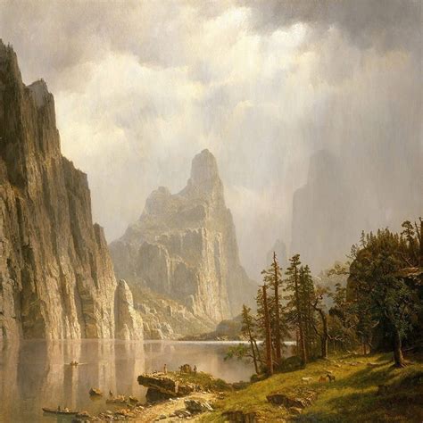 Merced River Yosemite Valley Albert Bierstadt Paintings