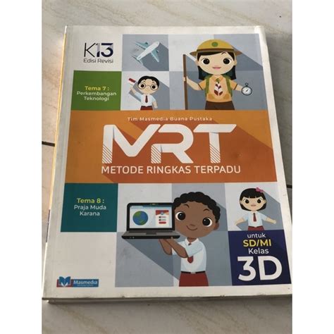 Jual Buku MRT Metode Ringkas Terpadu 3A 3B 3C 3D Untuk Kelas 3 K13