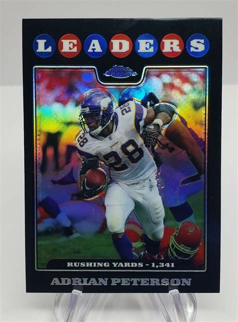 2008 Topps Chrome Adrian Peterson League Leaders Refractor 125 EBay