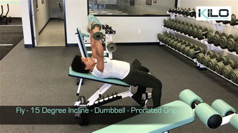 Fly 15 Degree Incline Dumbbell Pronated Grip Youtube