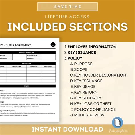 Key Holder Agreement Template Probiztemplates