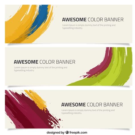 Brush Stroke Banners Free Vector Templates For Download Hd Stock Images