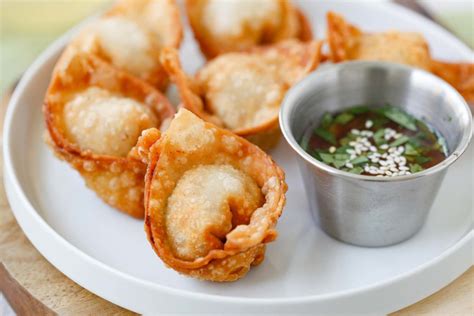 Fried Wonton Best Homemade Wontons Recipe Rasa Malaysia