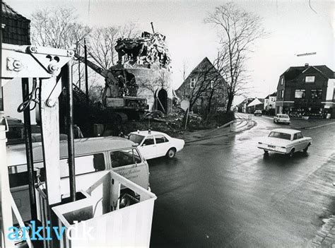 arkiv dk Nedrivning af vandtårnet på Holstebrovej ca 1973 74