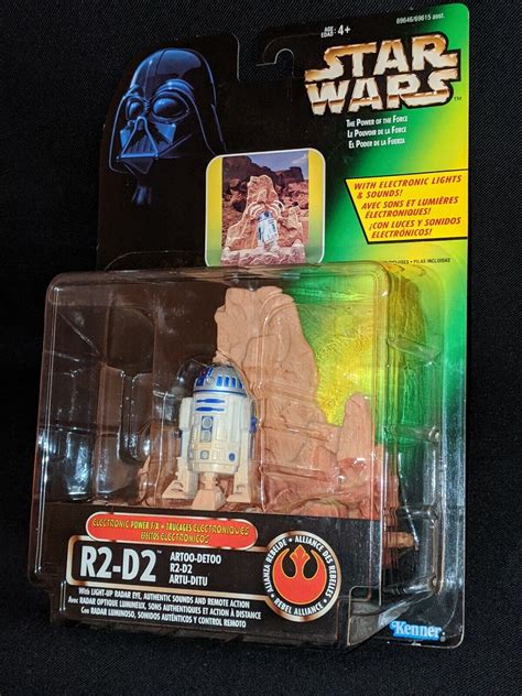 Star Wars Power Of The Force Electronic Power F X R2 D2 Droid Figure Tri Logo Ebay