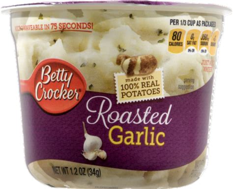 Betty Crocker Roasted Garlic Mashed Potatoes 12 Oz Kroger