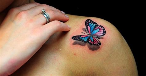 73 Awesome Butterfly Shoulder Tattoos