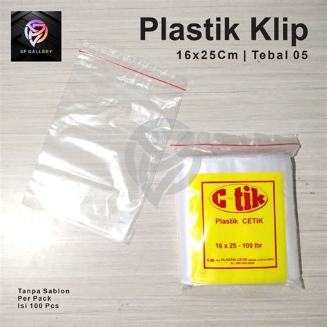 Jual Plastik Klip Ziplock Zipper Ukuran 16x25 Cm Isi 100 Pcs Kemasan