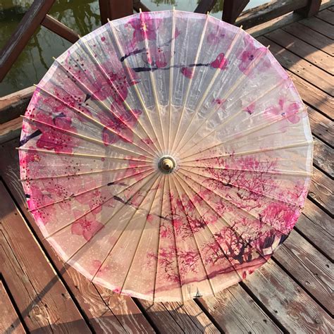 Chinese Oil Paper Umbrella Traditional Asian Parasol