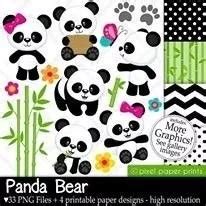 Kit Imprimible Ositos Panda Imagenes Clipart MercadoLibre