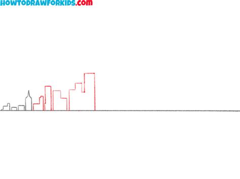 How to Draw a Skyline - Easy Drawing Tutorial For Kids