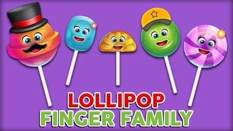 The Candy Finger Family Nursery Rhyme | Finger Family Songs in 2024 ...