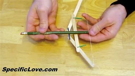 How To Make A Mini Bow And Arrow Rubber Band Powered Toys Video