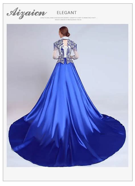 Элегантное синее фарфоровое китайское сексуальное традиционное ...