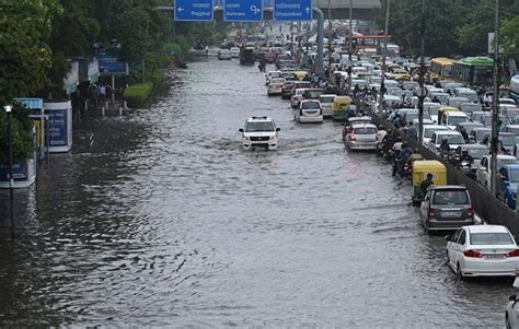 Heavy Rain Disrupts Normal Life In Delhi Causing Severe Waterlogging