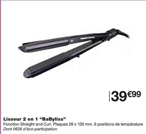 Promo Lisseur En Babyliss Chez Monoprix Icatalogue Fr