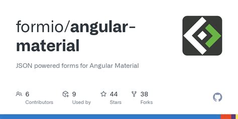 GitHub - formio/angular-material: JSON powered forms for Angular Material