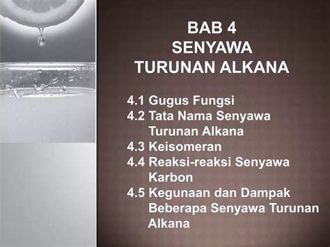 Bab 4 Turunan Senyawa Alkana PPT