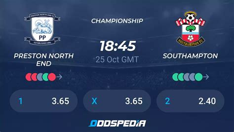 Preston North End Vs Southampton Predictions Odds Live Score And Stats