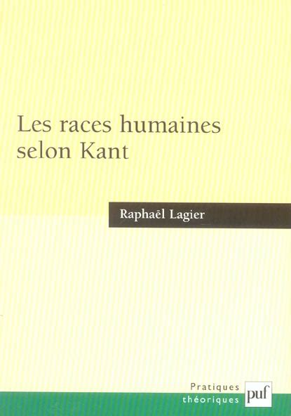 Les Races Humaines Selon Kant 2130546579 Livre Philosophie Livre