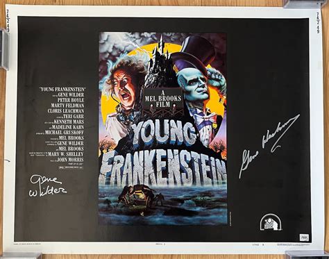 GENE WILDER GENE HACKMAN Signed YOUNG FRANKENSTEIN Rolled Half Sheet ...