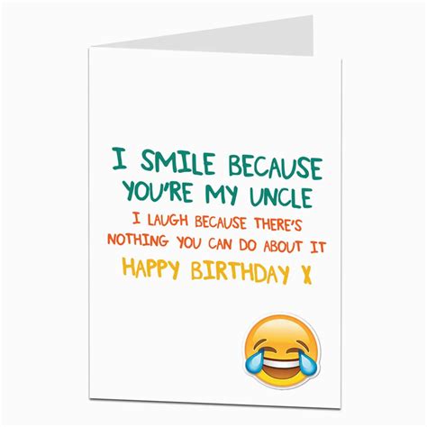 Uncle Birthday Cards - Printable Cards