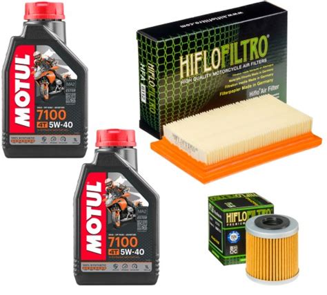 Olej MOTUL 7100 2x1L Filtr Oleju Powietrza APRILIA SX 125 4T 2019