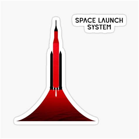 "SLS - The Moon Rocket (Black Edition)" Sticker for Sale by ...