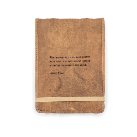 Large Anne Frank Leather Journal | Fossil Creek Tree Farm