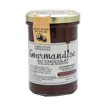 Huilerie Lepine Gourmandise Au Chocolat Clats De Noisettes G