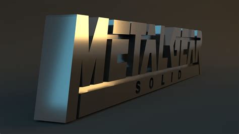 Metal Gear Solid Logo 3D model | CGTrader