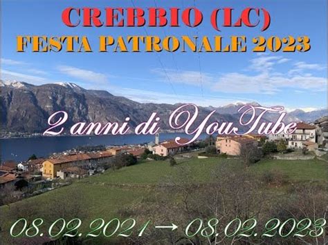 Le Campane Di Abbadia Lariana LC Fraz Crebbio Festa Patronale 2023