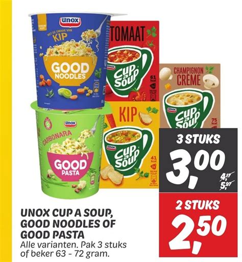 Unox Cup A Soup Good Noodles Of Good Pasta Alle Varianten Pak Stuks