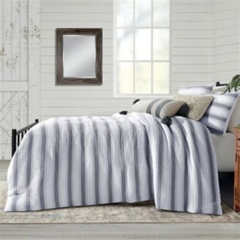 Bee And Willowᵀᴹ Dash Stitch Stripe 3 Piece Full Queen Comforter Set In