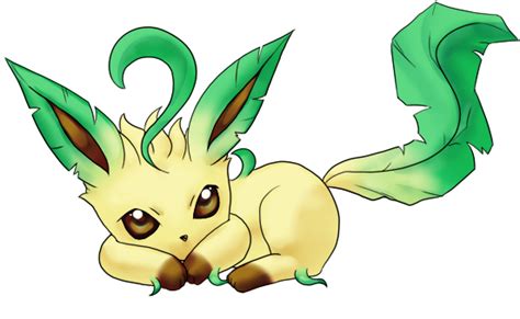 Leafeon Pokemon Agile Leafy Fur Nature Spirit Grass Type Png