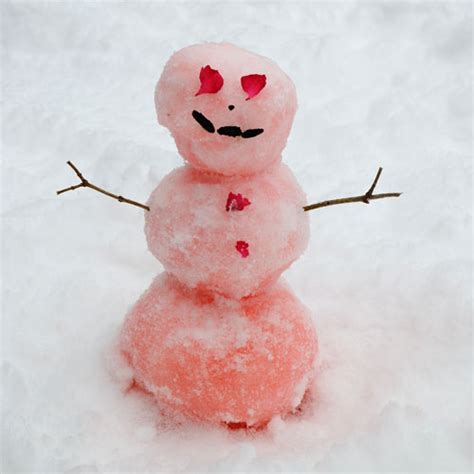 A Pink Snowman