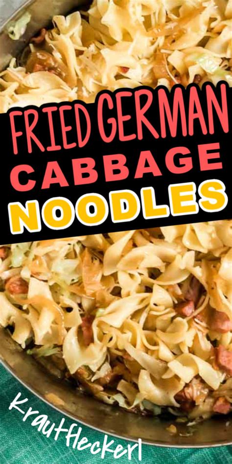 Fried German Cabbage Noodles - German Krautfleckerl | Cabbage and ...